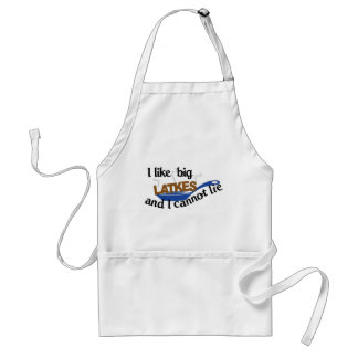 Ik hou van Big Latkes Funny Hanukkah Apron Standaard Schort