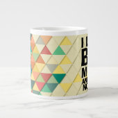 Ik hou van Big Mokken Modern Triangle Pattern Funn (Voorkant)