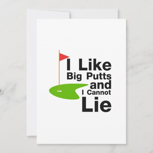 Ik hou van Big Putts en ik kan Golf Funny Golf nie (Voorkant)