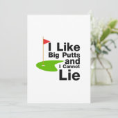 Ik hou van Big Putts en ik kan Golf Funny Golf nie (Staand voorkant)