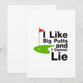 Ik hou van Big Putts en ik kan Golf Funny Golf nie (Voorkant / Achterkant)