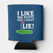 Ik hou van Big Putts en ik kan niet liegen grappig Blikjeskoeler (Achterkant)