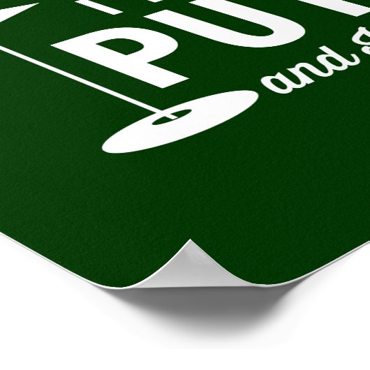 Ik hou van Big Putts en ik kan niet liegen Poster (Hoek)