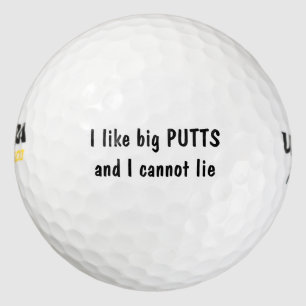 Ik hou van Big Putts Funny Golfballen