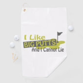 Ik hou van Big Putts Golf Humor Golfhanddoek (Insitu)