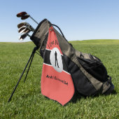 Ik hou van Big Putts Golfer Funny Modern Sports Re Golfhanddoek (Groen)