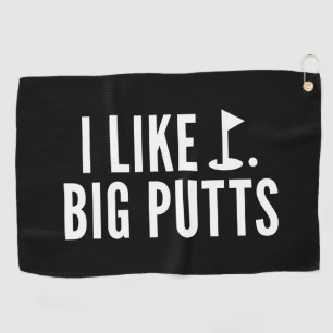 Ik hou van Big Putts Golfhanddoek