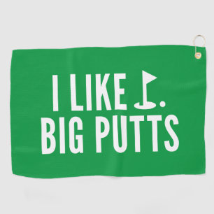 Ik hou van Big Putts Golfhanddoek