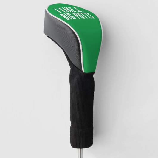 Ik hou van Big Putts Golfheadcover (Schuin)