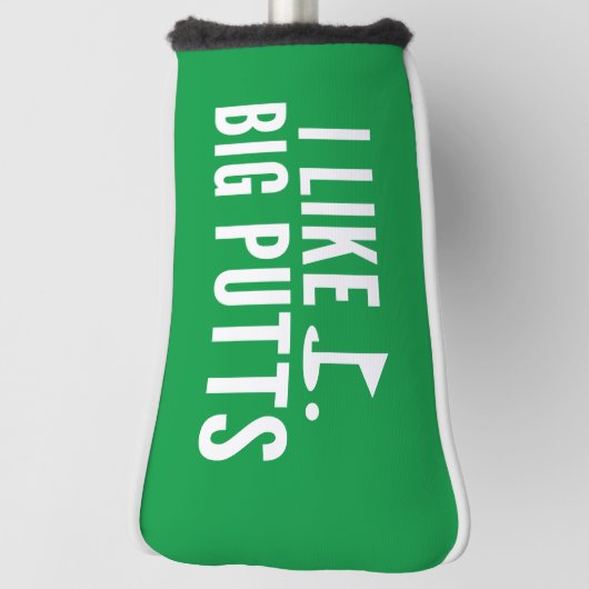Ik hou van Big Putts Golfheadcover (Draai 90)