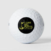 Ik hou van Big Putts Golfing Humor Golfballen (Voorkant)