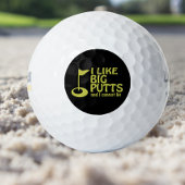 Ik hou van Big Putts Golfing Humor Golfballen