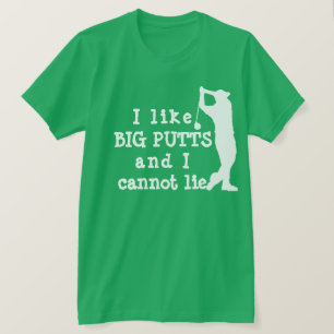 Ik hou van Big Putts T-shirt, Funny Golf T-shirt