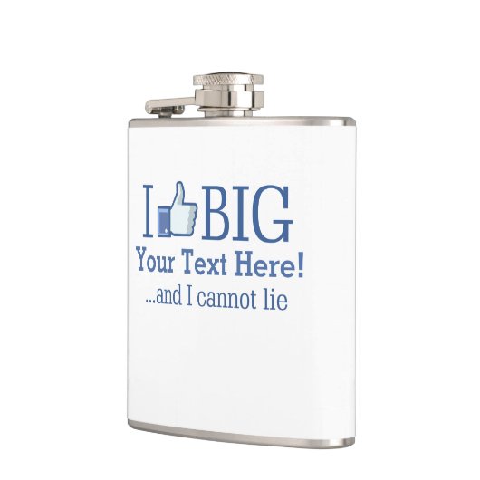 Ik hou van Big Specialized met Jouw tekst Creation Heupfles (Links)