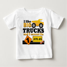 Ik hou van Big Trucks Construction Birthday Shirt