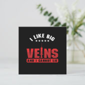 Ik hou van Big Veins Phlebotomie Phlebotomist Bloo Kaart (Staand voorkant)