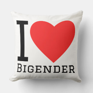 Ik hou van bigender kussen