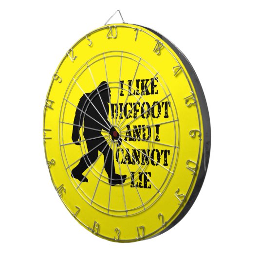 Ik hou van Bigfoot en ik kan niet liegen Dartbord (Voorkant Rechts)