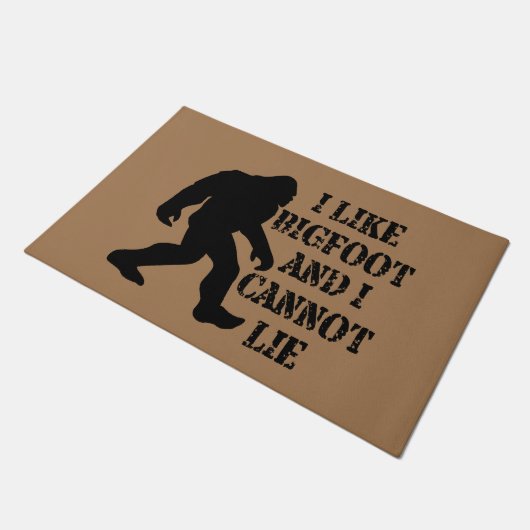 Ik hou van Bigfoot en ik kan niet liegen Deurmat (Schuin)