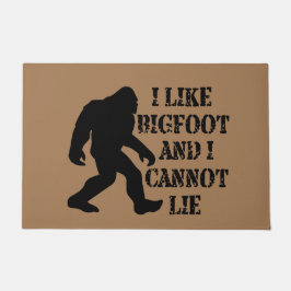 Ik hou van Bigfoot en ik kan niet liegen Deurmat