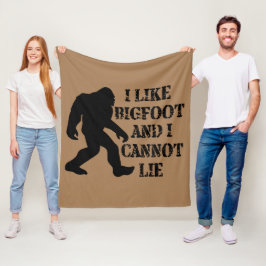 Ik hou van Bigfoot en ik kan niet liegen Fleece Deken