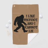 Ik hou van Bigfoot en ik kan niet liegen Golfhanddoek (Insitu)