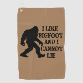 Ik hou van Bigfoot en ik kan niet liegen Golfhanddoek