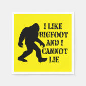 Ik hou van Bigfoot en ik kan niet liegen Servet (Voorkant)