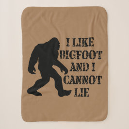 Ik hou van Bigfoot en ik kan niet liegen Sherpa Deken