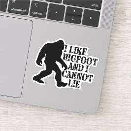 Ik hou van Bigfoot en ik kan niet liegen Sticker