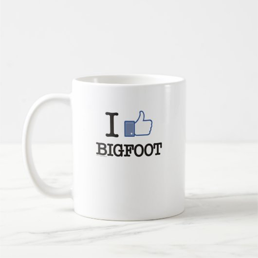 Ik hou van Bigfoot Koffiemok (Links)