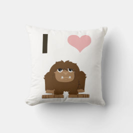 Ik hou van bigfoot kussen