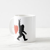 Ik hou van Bigfoot Rock On Koffiemok (Voorkant links)
