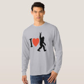 Ik Hou Van Bigfoot Rock On T-shirt (Voorkant volledig)