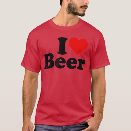 IK HOU VAN BIJ IK HART BIER 1 T-SHIRT (Voorkant)