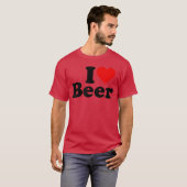 IK HOU VAN BIJ IK HART BIER 1 T-SHIRT (Voorkant volledig)