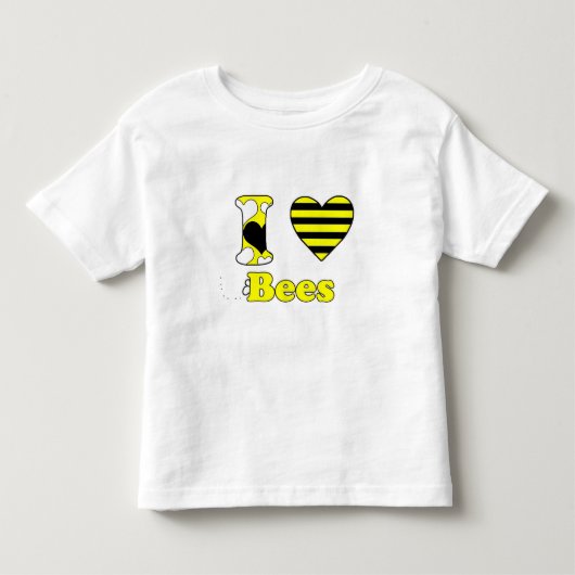 Ik hou van bijen kinder shirts (Voorkant)