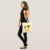 Ik hou van bijen tote bag (Voorkant (model))
