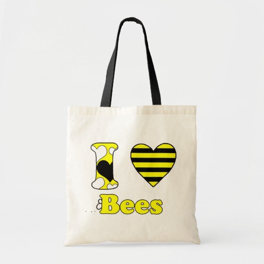 Ik hou van bijen tote bag (Voorkant)