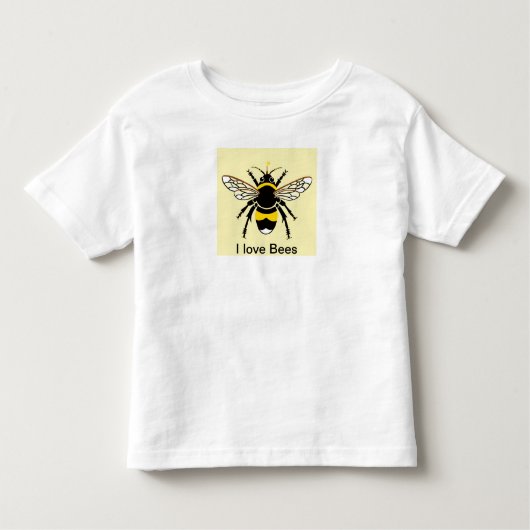 Ik hou van BIJEN- Wildlife -Natuur - Insect - Kinder Shirts (Voorkant)