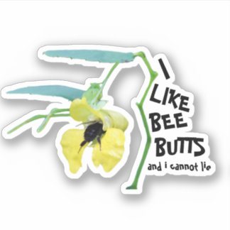 Ik hou van bijenpeuken en ik kan niet liegen sticker