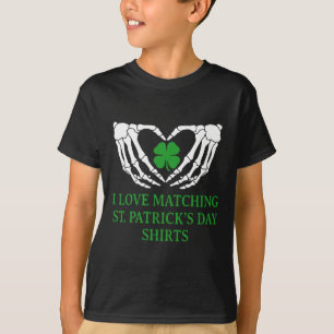 Ik hou van bijpassende St. Patrick's Day-shirts Ko T-shirt