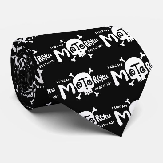 Ik hou van Bike Stropdas (Opgerold)