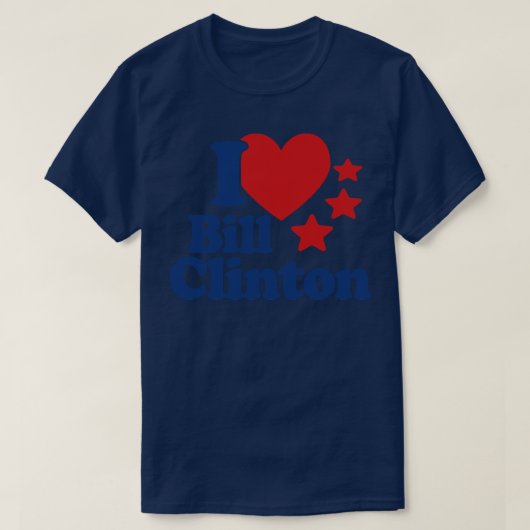Ik hou van Bill Clinton T-shirt (Design voorkant)