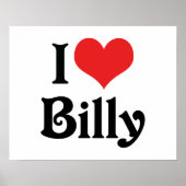 Ik hou van Billy Poster (Voorkant)