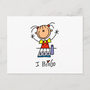 Ik hou van Bingo Briefkaart