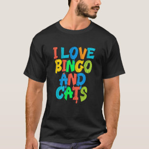 Ik hou van Bingo en Katten Knuffel Dier Bingo Ontw T-shirt