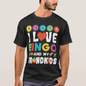 Ik hou van Bingo en mijn kleinkinderen, grappig Lu T-shirt (Voorkant)
