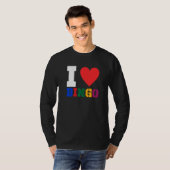 Ik hou van Bingo Funny Bingo Funny Bingo 1 T-shirt (Voorkant volledig)