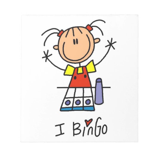 Ik hou van Bingo Notitieblok (Voorkant)